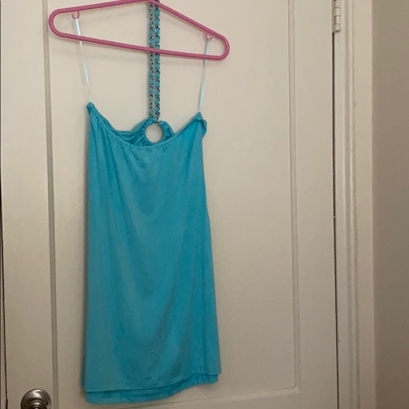 NWT Guess jeans blue mini dress size: L - Picture 4 of 8